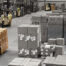Crown trucks moving and staging pallets in a warehouse